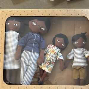 Family Doll Set with Clothing